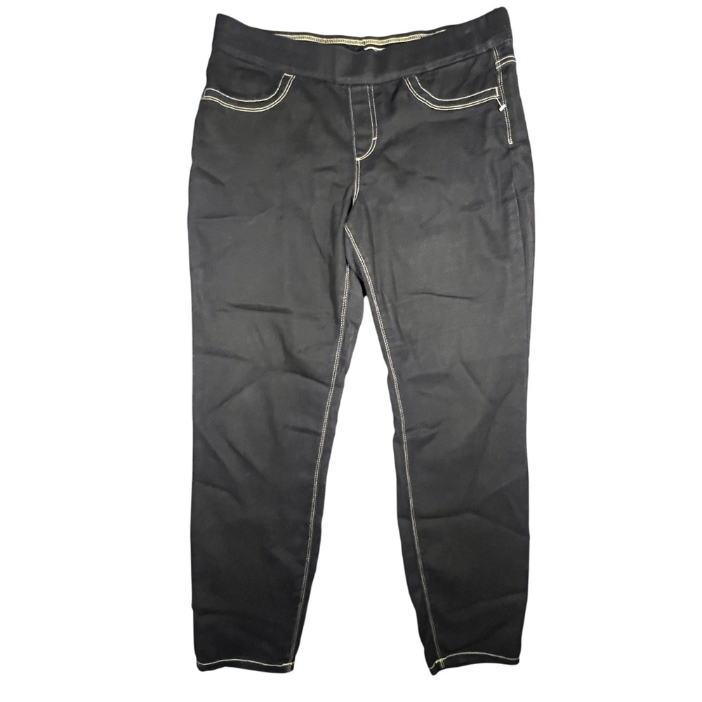 Lei Women's XL Black Pull On Jeggings‎ Jeans Stretch Elastic Waist Missy